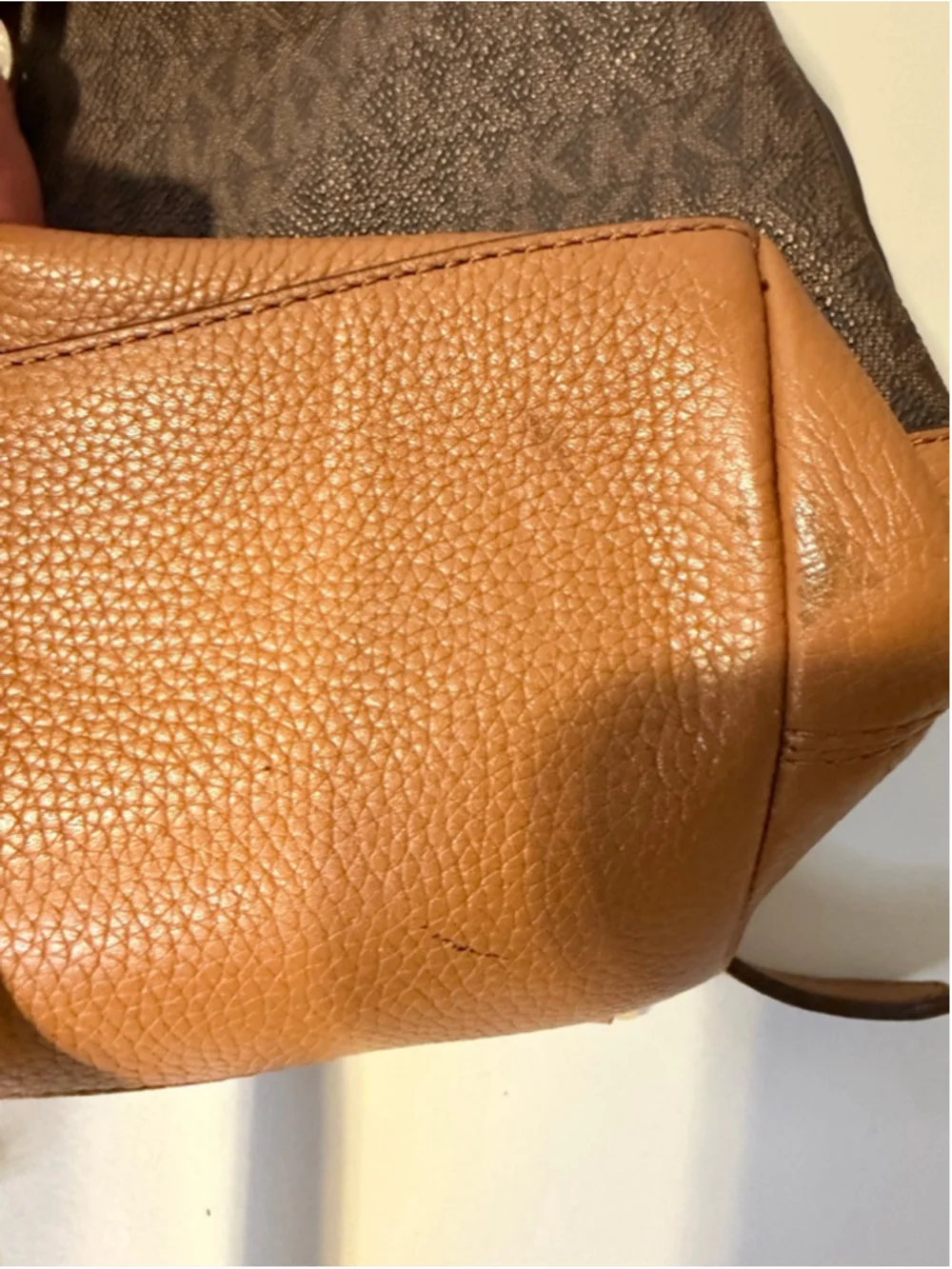 Women's Michael Kors Brown Tan Monogram Backpack One Size